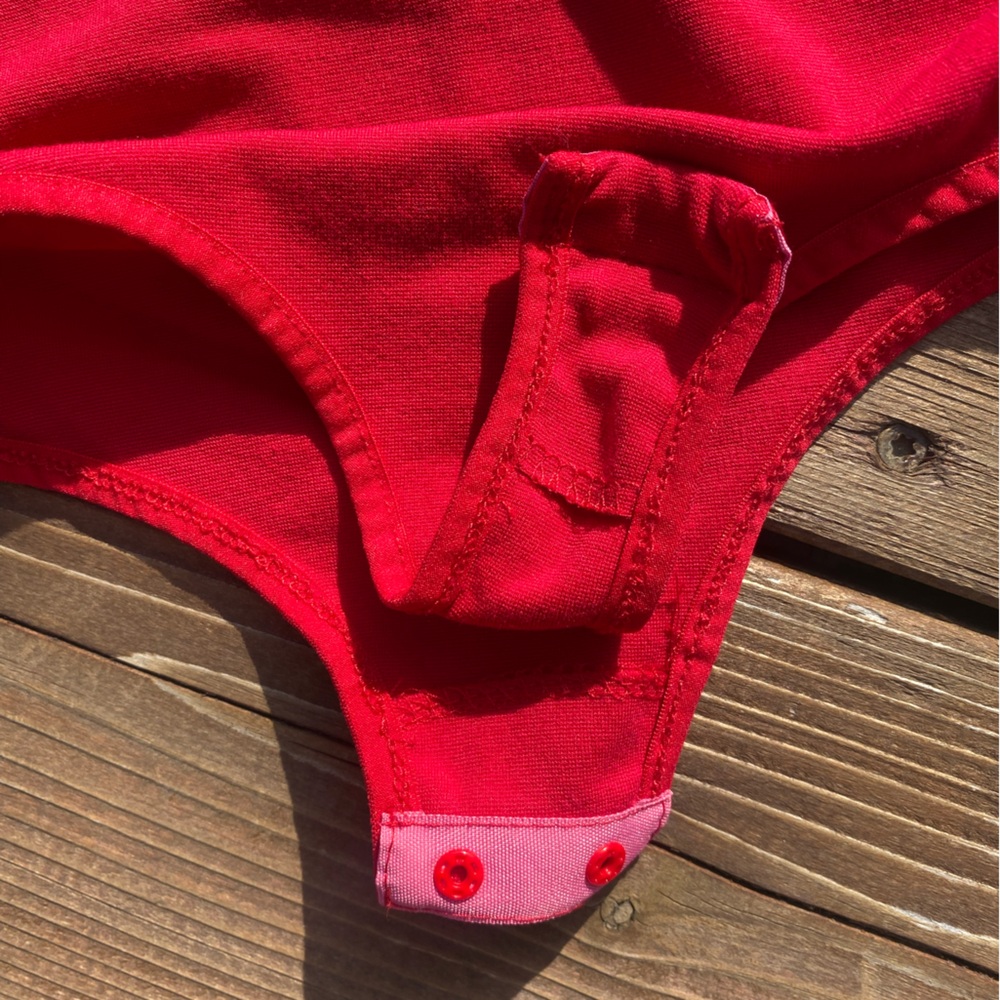 Free People Red Bodysuit - Picture 3 of 4